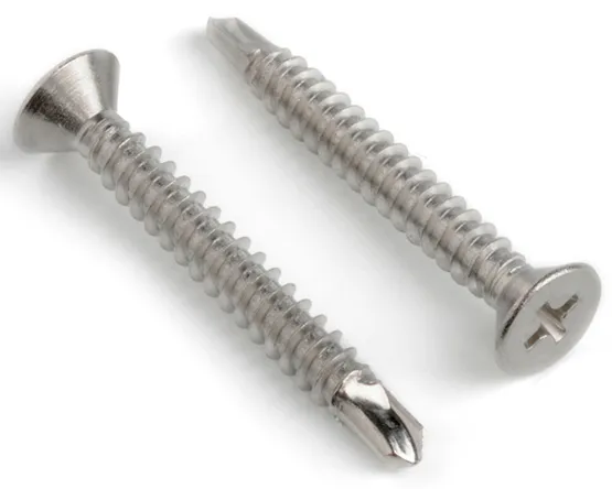 4.2 X 22 PHILLIPS COUNTERSUNK SELF DRILLING SCREW DIN 7504O H A2 STAINLESS STEEL