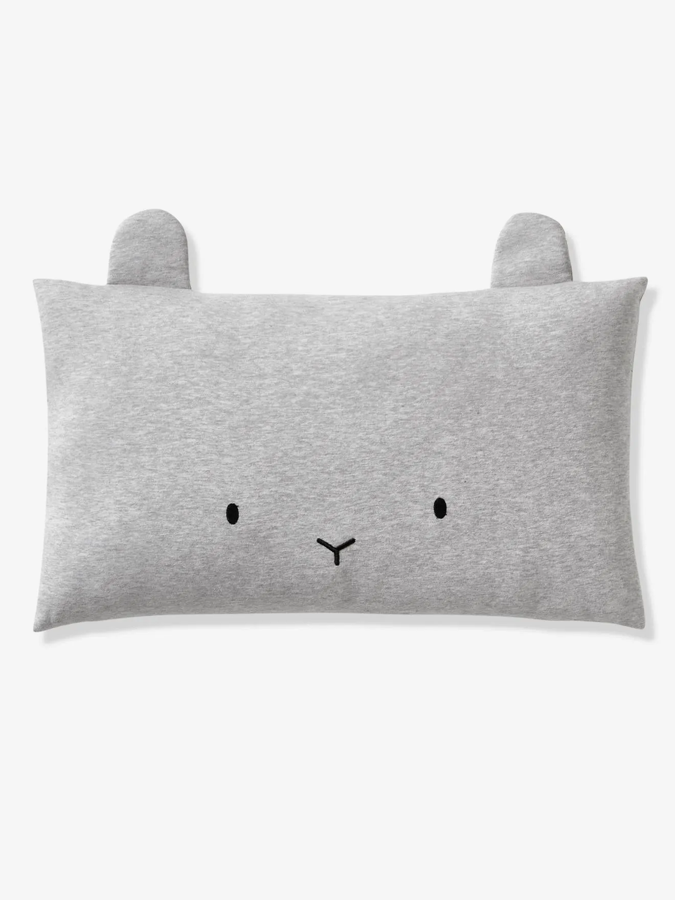 Animal Head Cushion - marl grey