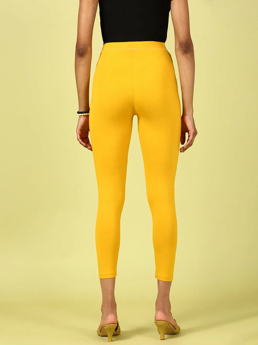 Ankle Length Leggings Viscose-Mustard