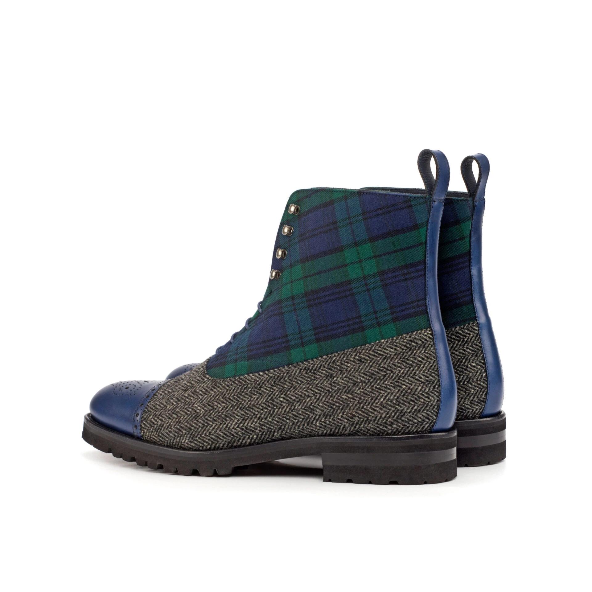 --Blue Balmoral Boots-