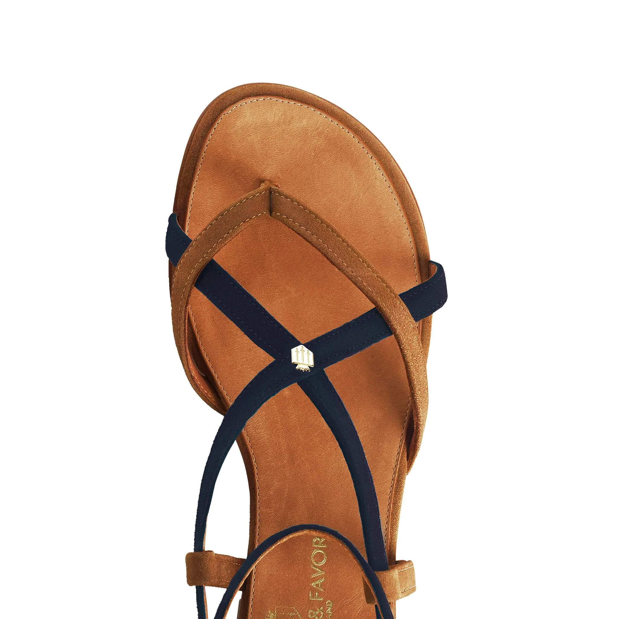 Brancaster Sandal                             Tan/Navy