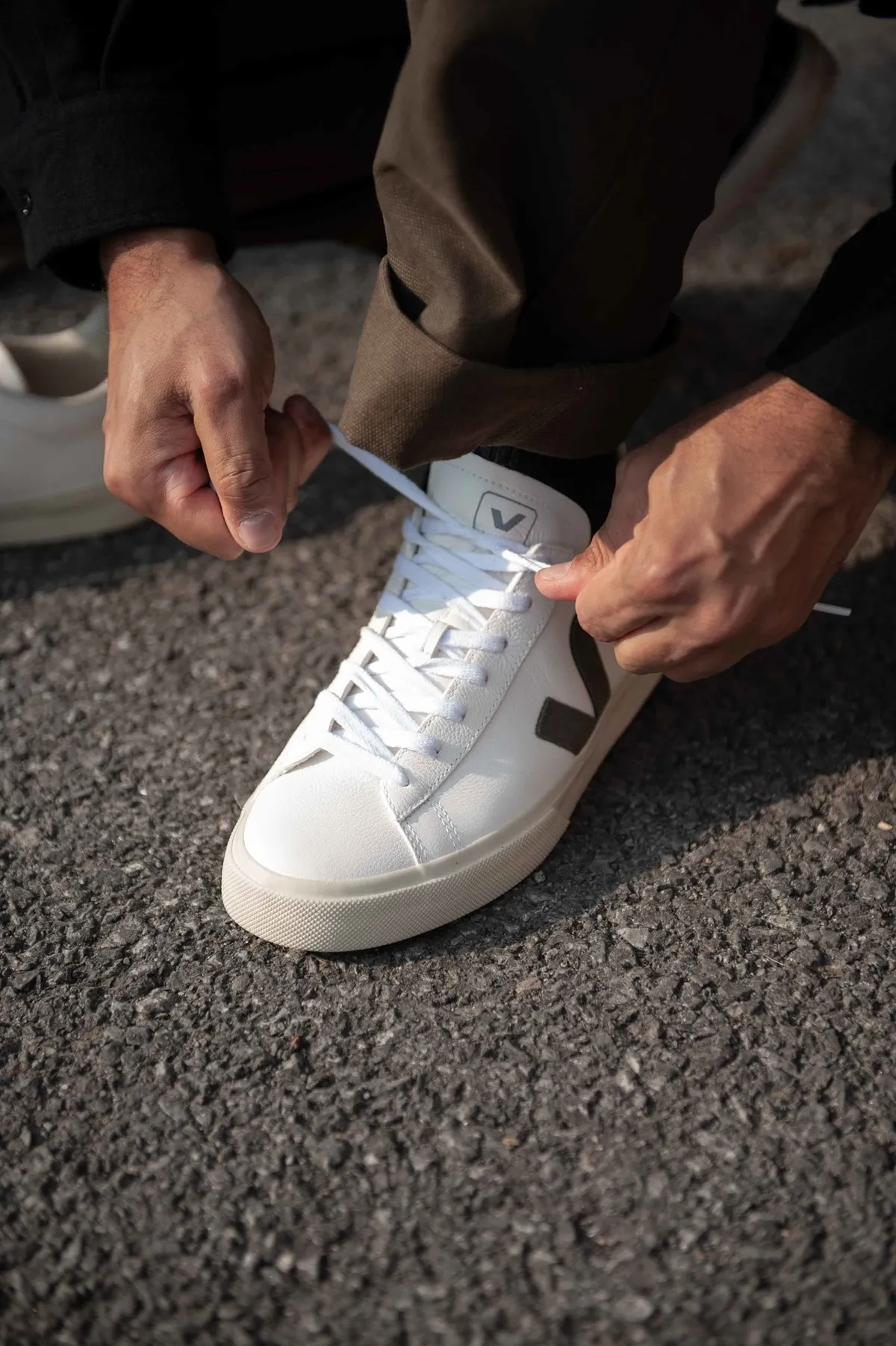 Campo Chromefree Sneakers - White/Kaki