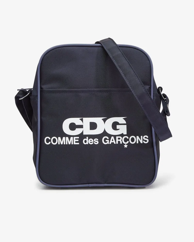 CDG  Logo Shoulder Bag Navy 