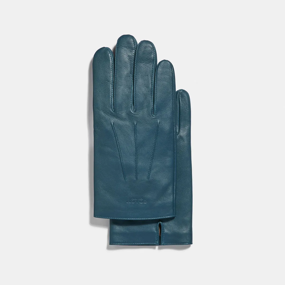coach leather gloves