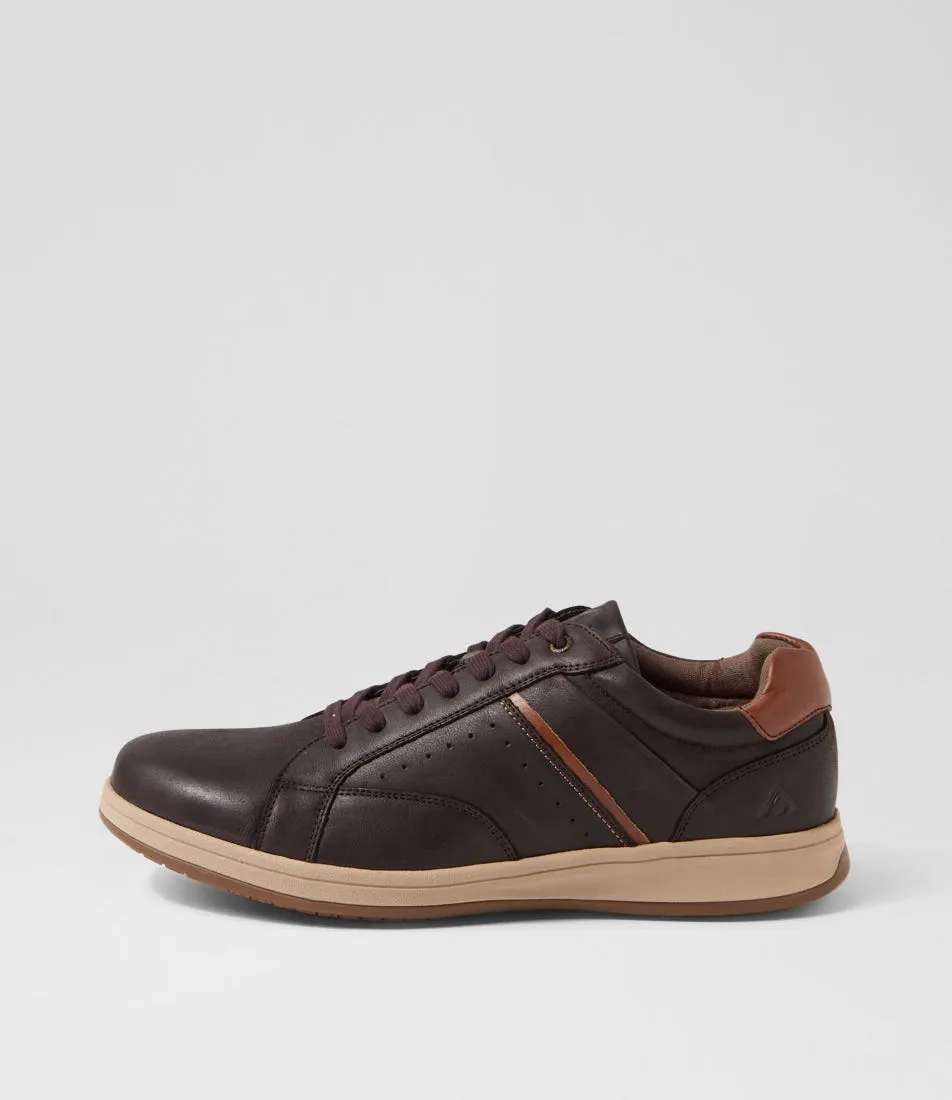 COLORADO Corp Chocolate Leather Sneakers