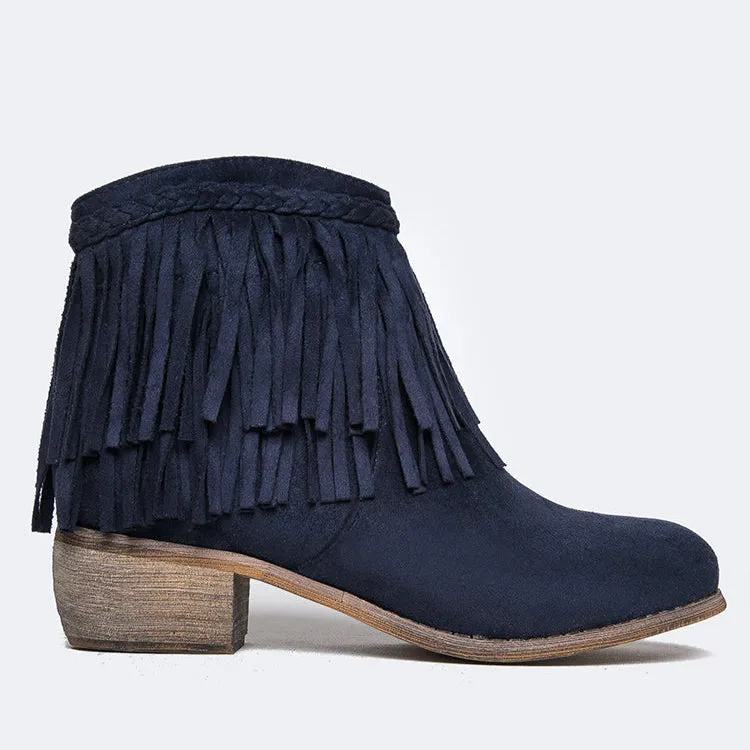 Fringe Ankle Bootie