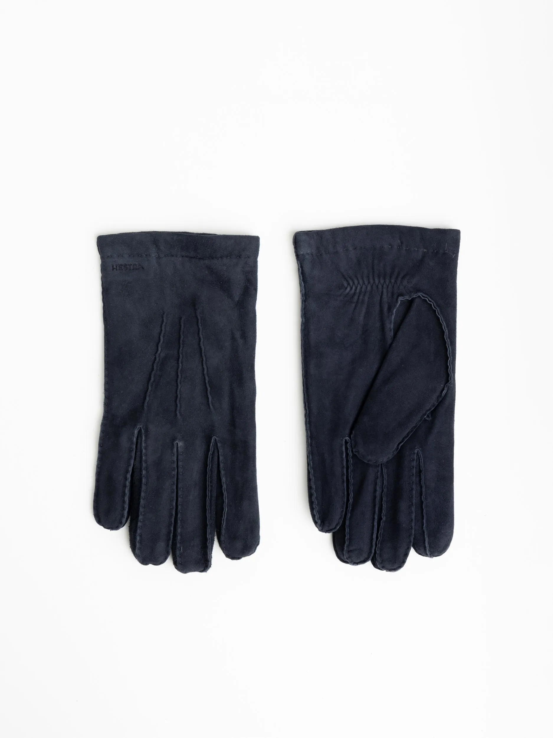 Hestra Navy Arthur Suede Gloves