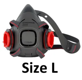 Honeywell North HM500 Series Half Mask - Large - EN140 - (Sold Without Filters) - [HW-HM501BL]
