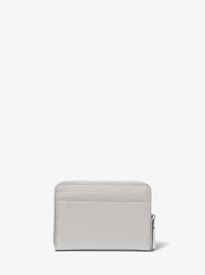 Jet Set Small Pebbled Leather Zip-Around Card Case