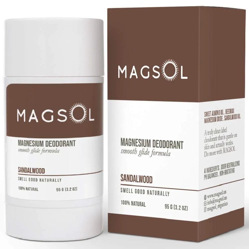 MAGSOL Natural Deodorant for Men & Women - Mens Deodorant with Magnesium - Perfect for Ultra Sensitive Skin, Aluminum Free D