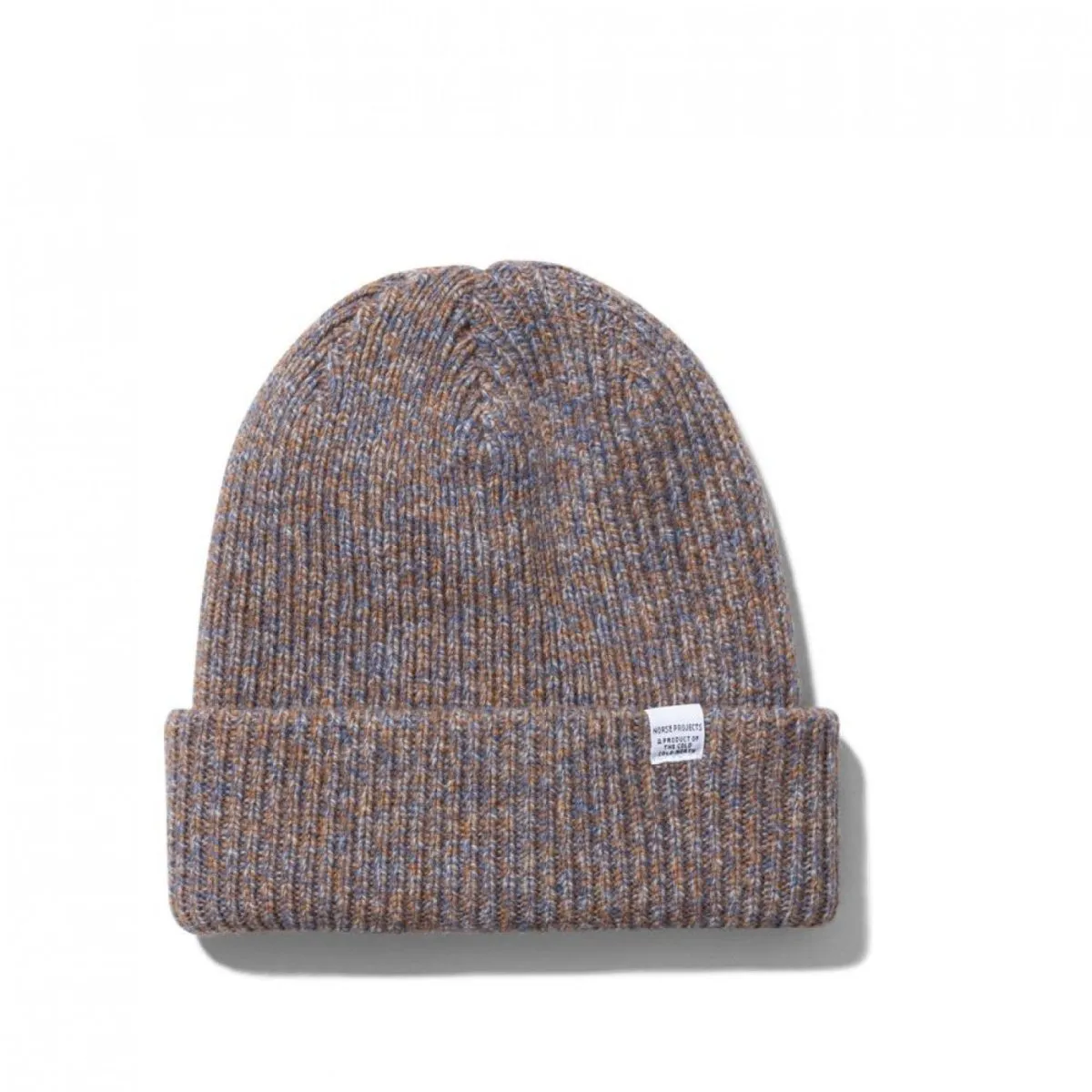 Norse Projects Beanie (Orange / Blue)