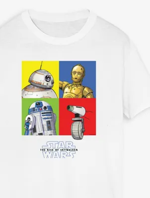 NW2 Star Wars ROS Droid Squares White Printed T-Shirt | Men | George at ASDA