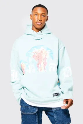 Oversized Jellyfish Graphic Hoodie