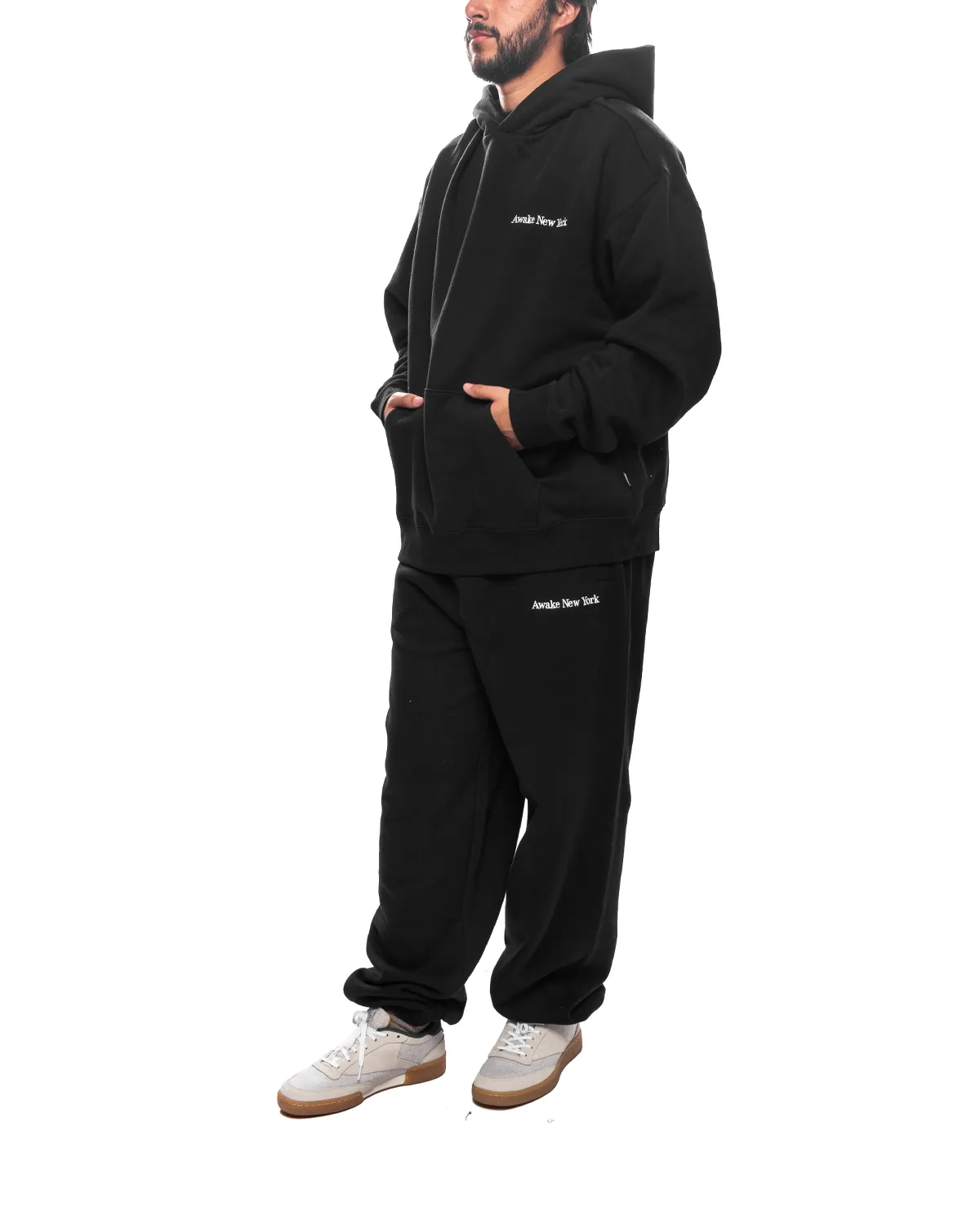 Serif Hoodie Black