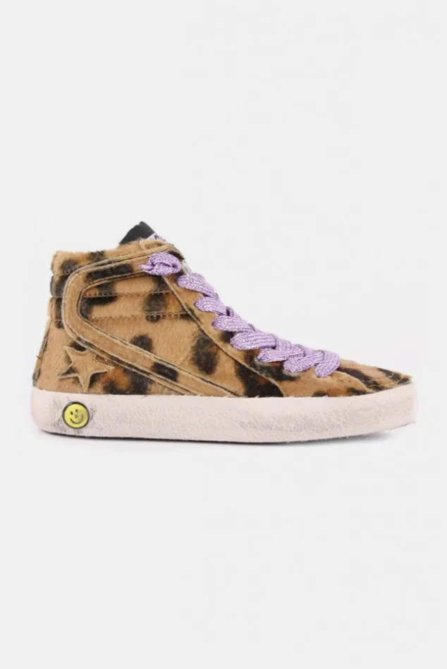 Slide High Top Sneaker Leopard