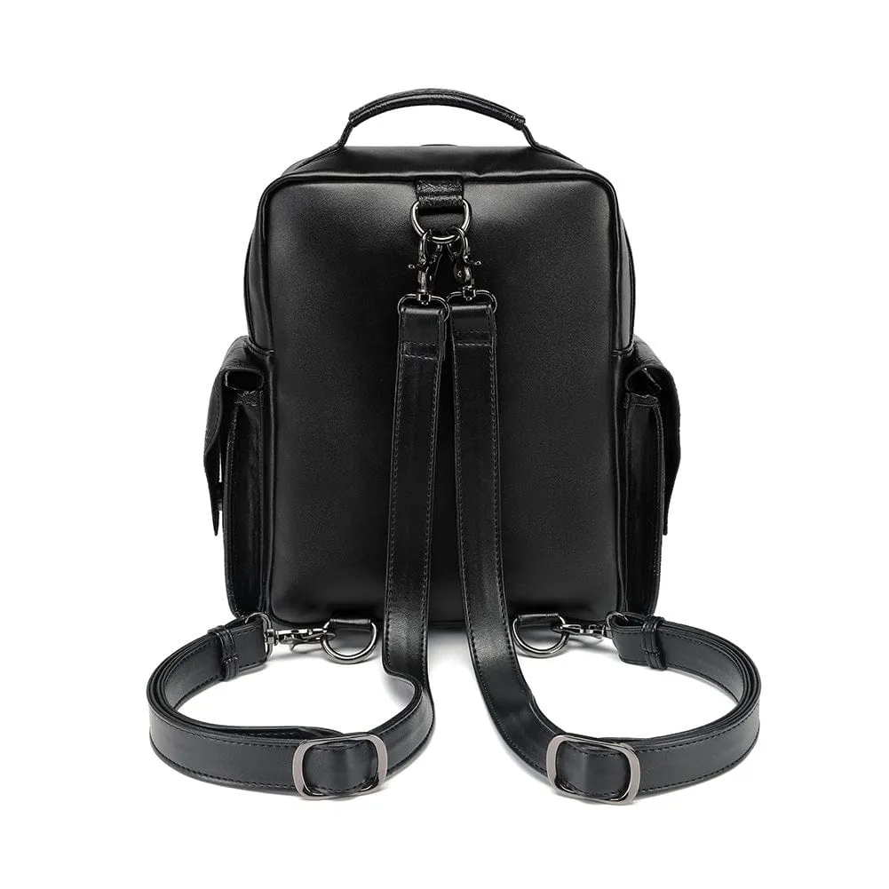 Steampunk Skull Embroidered Backpack