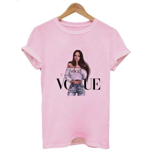 T Shirt Vogue Letter