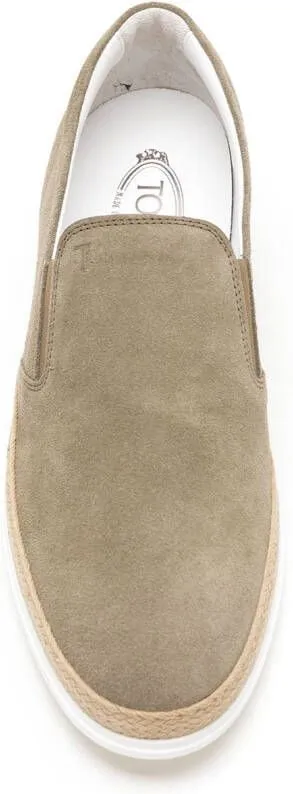 Tod's panelled slip-on sneakers Neutrals
