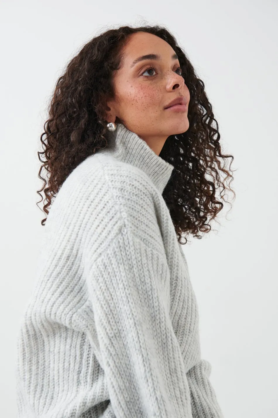 Turtleneck knit sweater