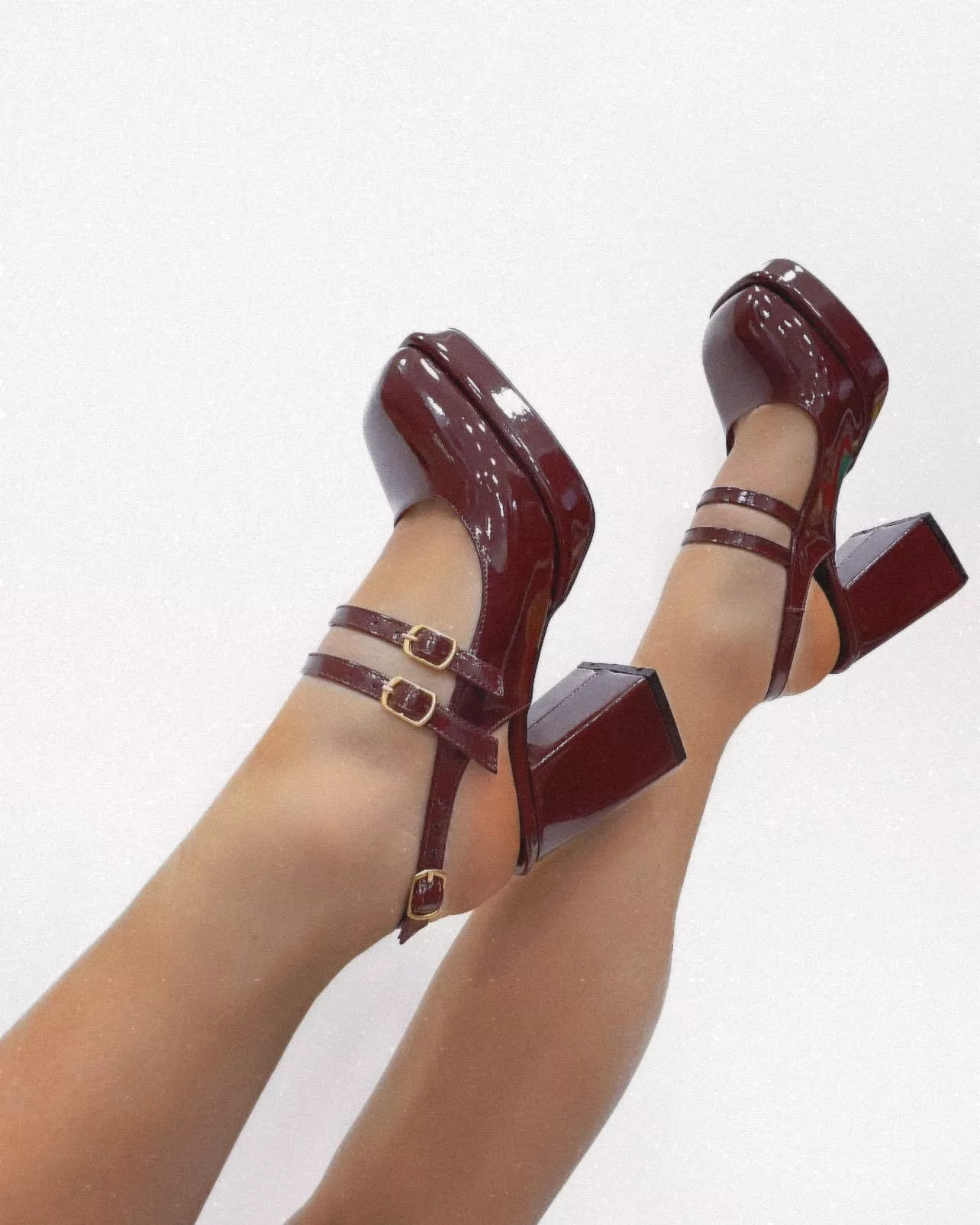 Women sandals E325 - WINE RED