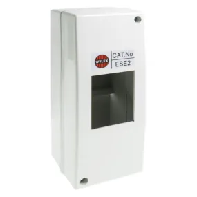 Wylex ESE2 Plastic Enclosure 2 Module Open Front IP40